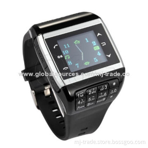 Q8 Watch Phone, CE-mark/Dual SIM/Quad-band/Touch Screen/MP3/MP4/Bluetooth/FM Radio/MSN